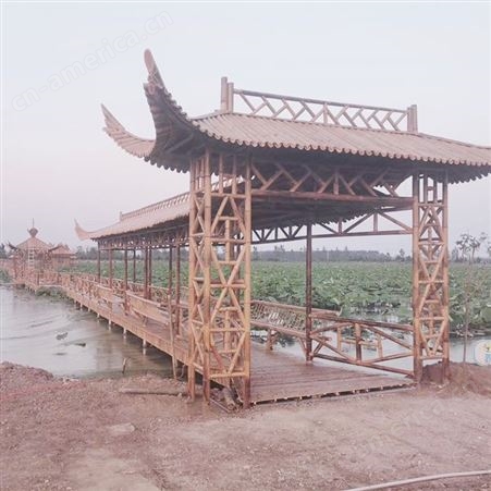 竹桥 特色竹建筑 网红竹景观建造 设计施工一体